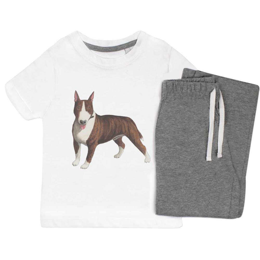 'Bull Terrier' Kids Nightwear / Pyjama Set (KP027316)