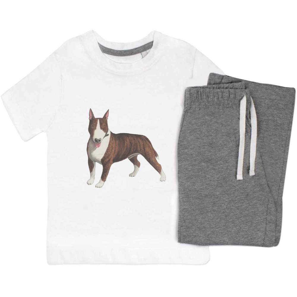 'Bull Terrier' Kids Nightwear / Pyjama Set (KP027316)