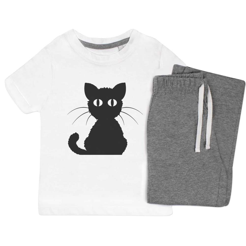 'Black Cat' Kids Nightwear / Pyjama Set (KP016285)
