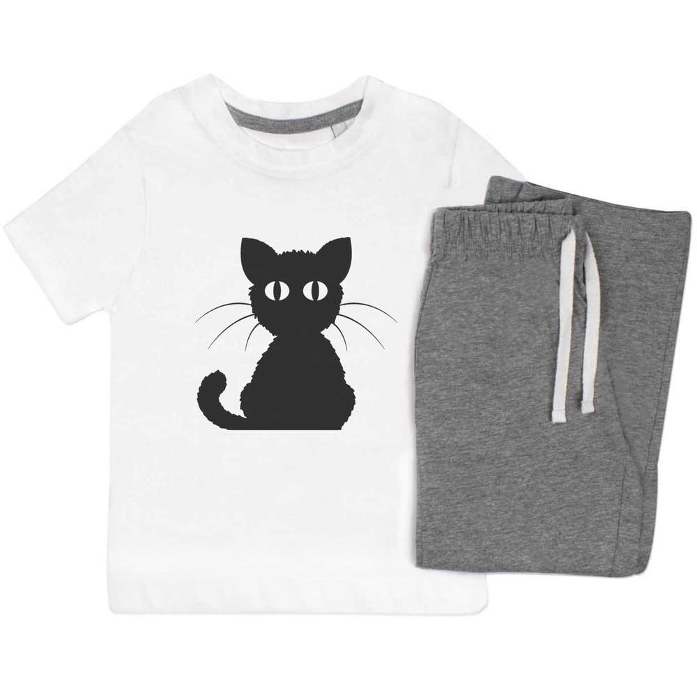 'Black Cat' Kids Nightwear / Pyjama Set (KP016285)