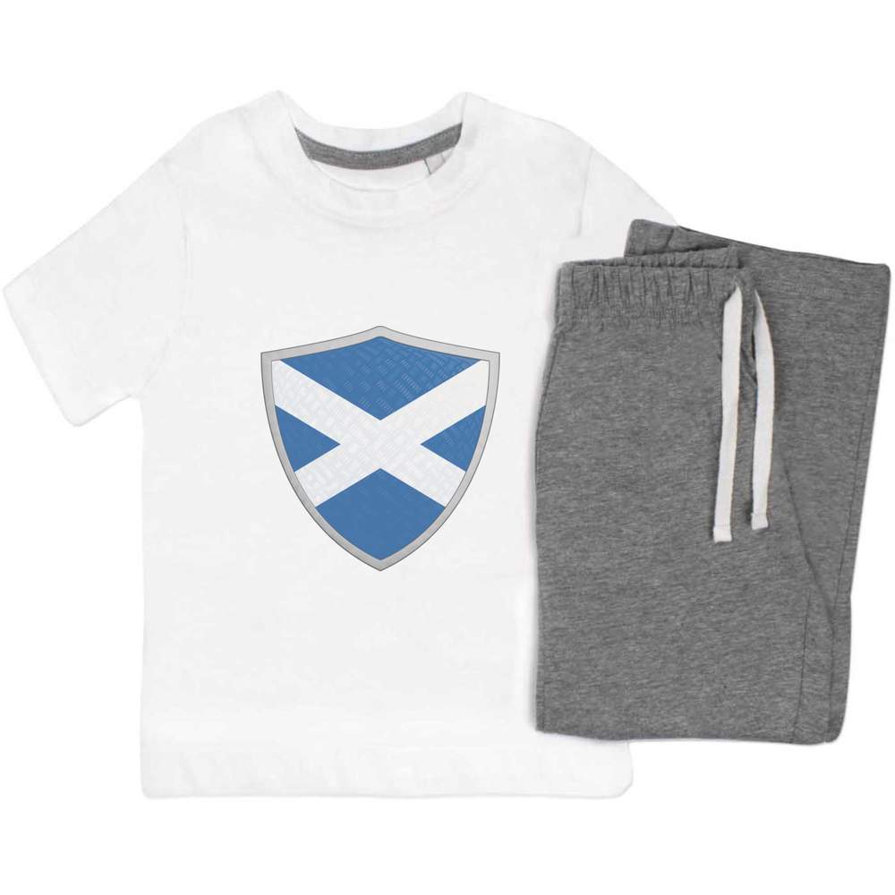 'Scotland Shield' Kids Nightwear / Pyjama Set (KP041463)