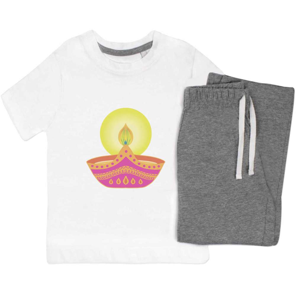 'Celebration Candle' Kids Nightwear / Pyjama Set (KP042791)