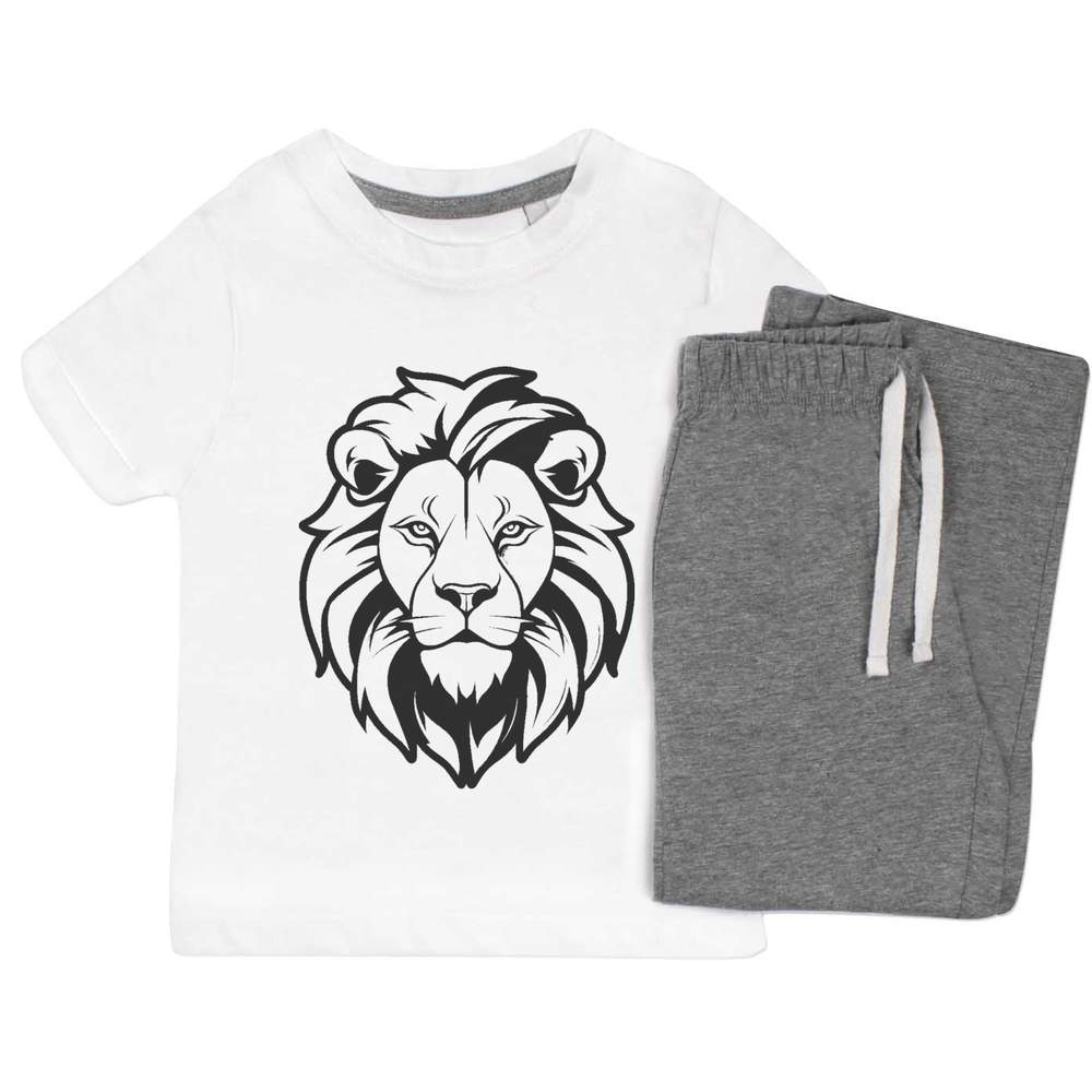 'lion' Kids Nightwear / Pyjama Set (KP042900)