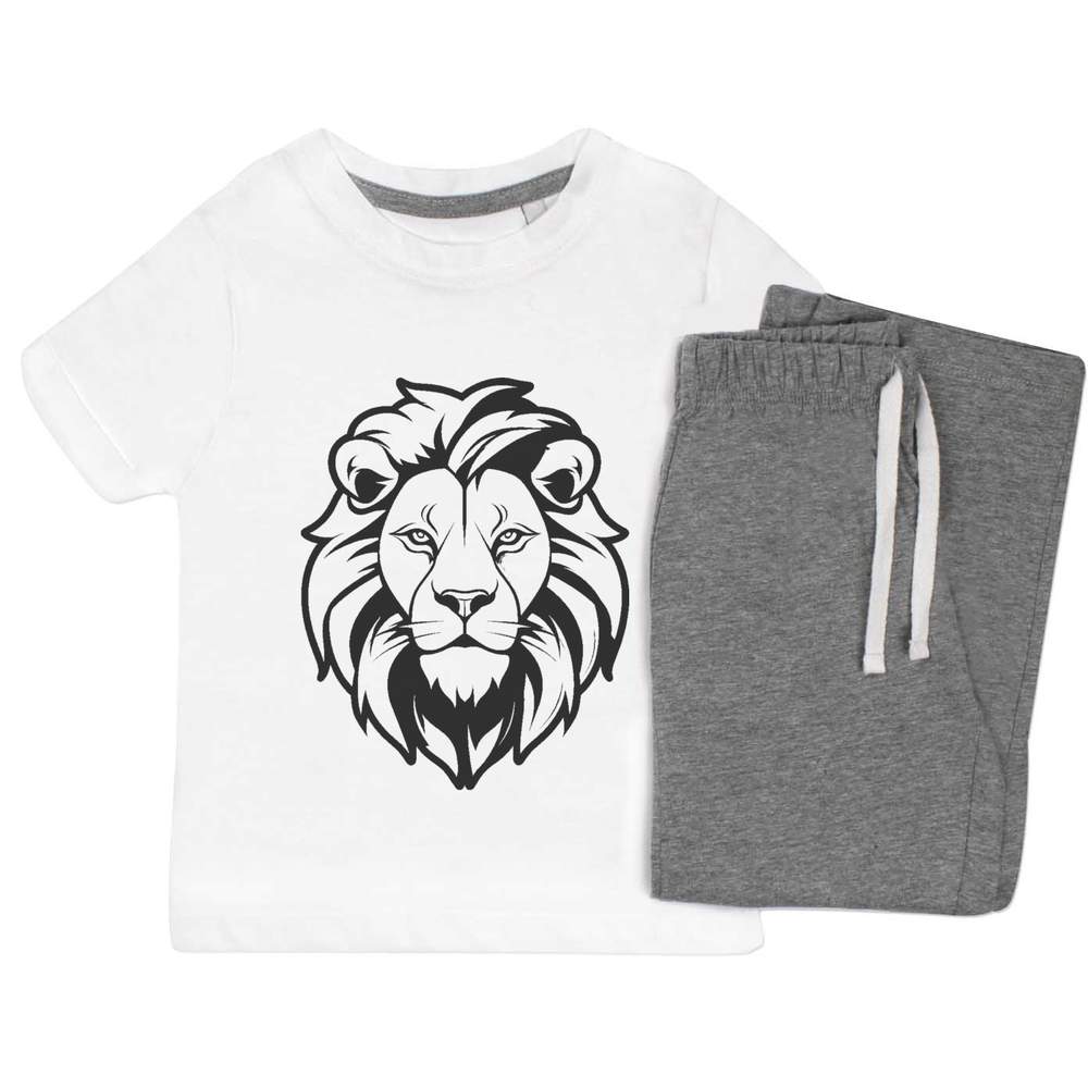 'lion' Kids Nightwear / Pyjama Set (KP042900)