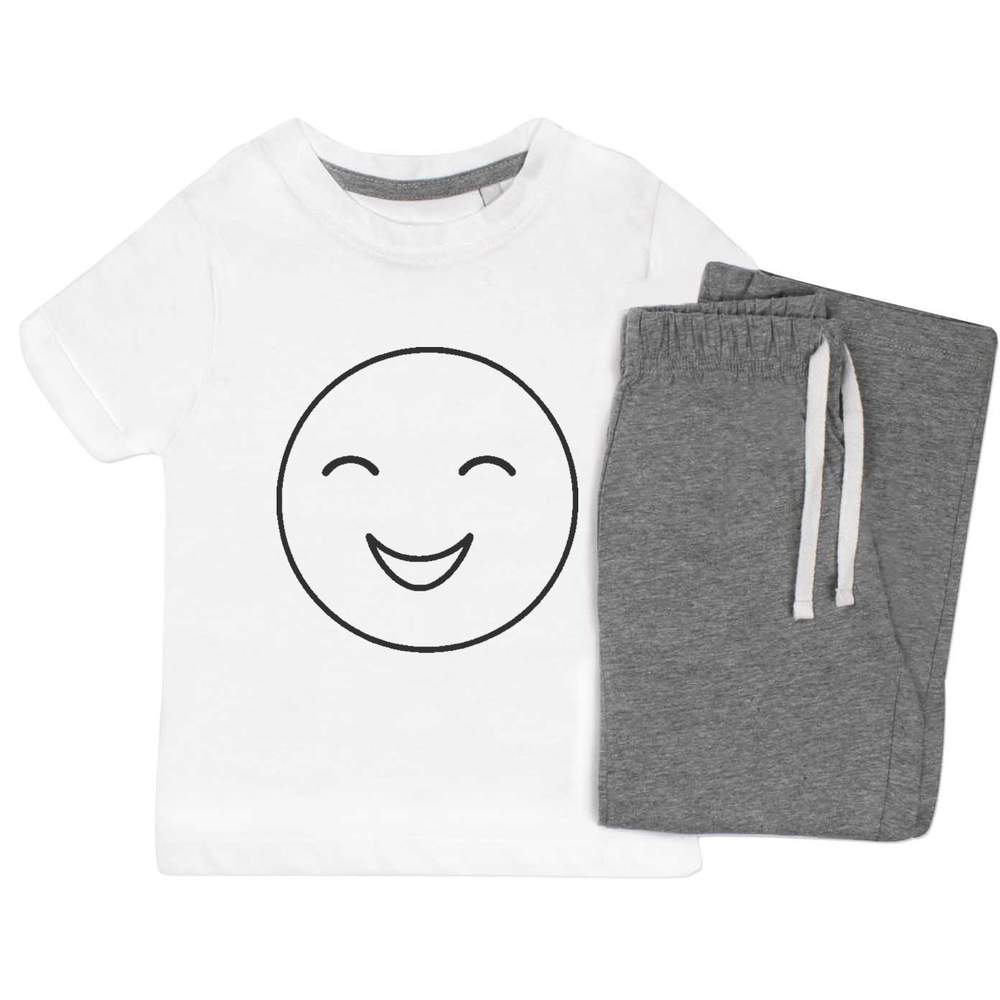 'smiling face' Kids Nightwear / Pyjama Set (KP042902)