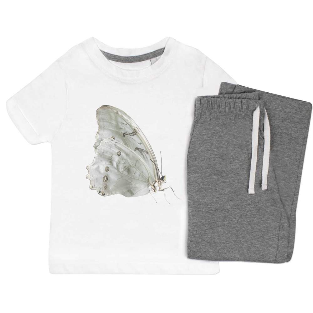 'Mother of Pearl Butterfly' Kids Nightwear / Pyjama Set (KP043615)