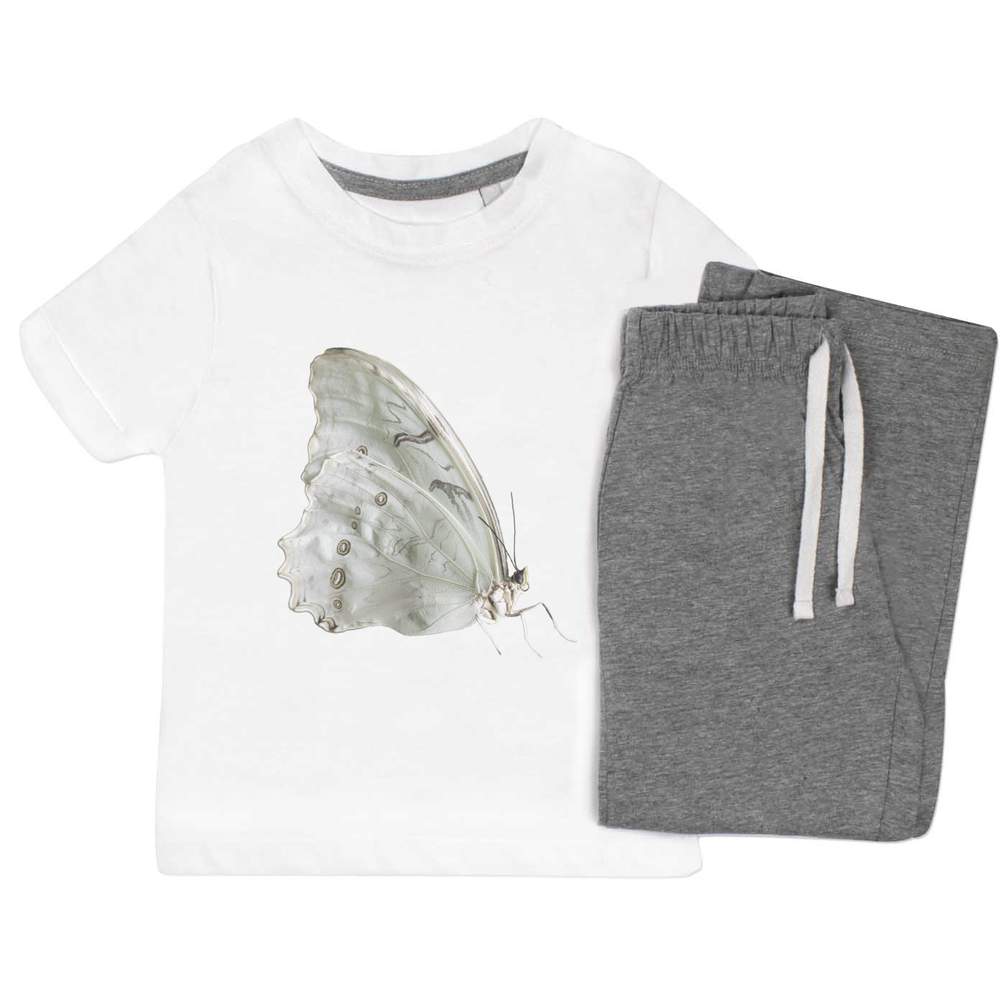 'Mother of Pearl Butterfly' Kids Nightwear / Pyjama Set (KP043615)