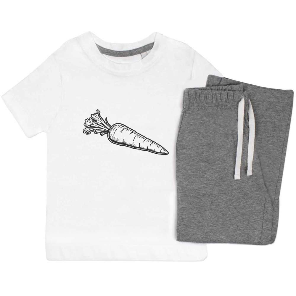 'Garden Carrot' Kids Nightwear / Pyjama Set (KP044920)