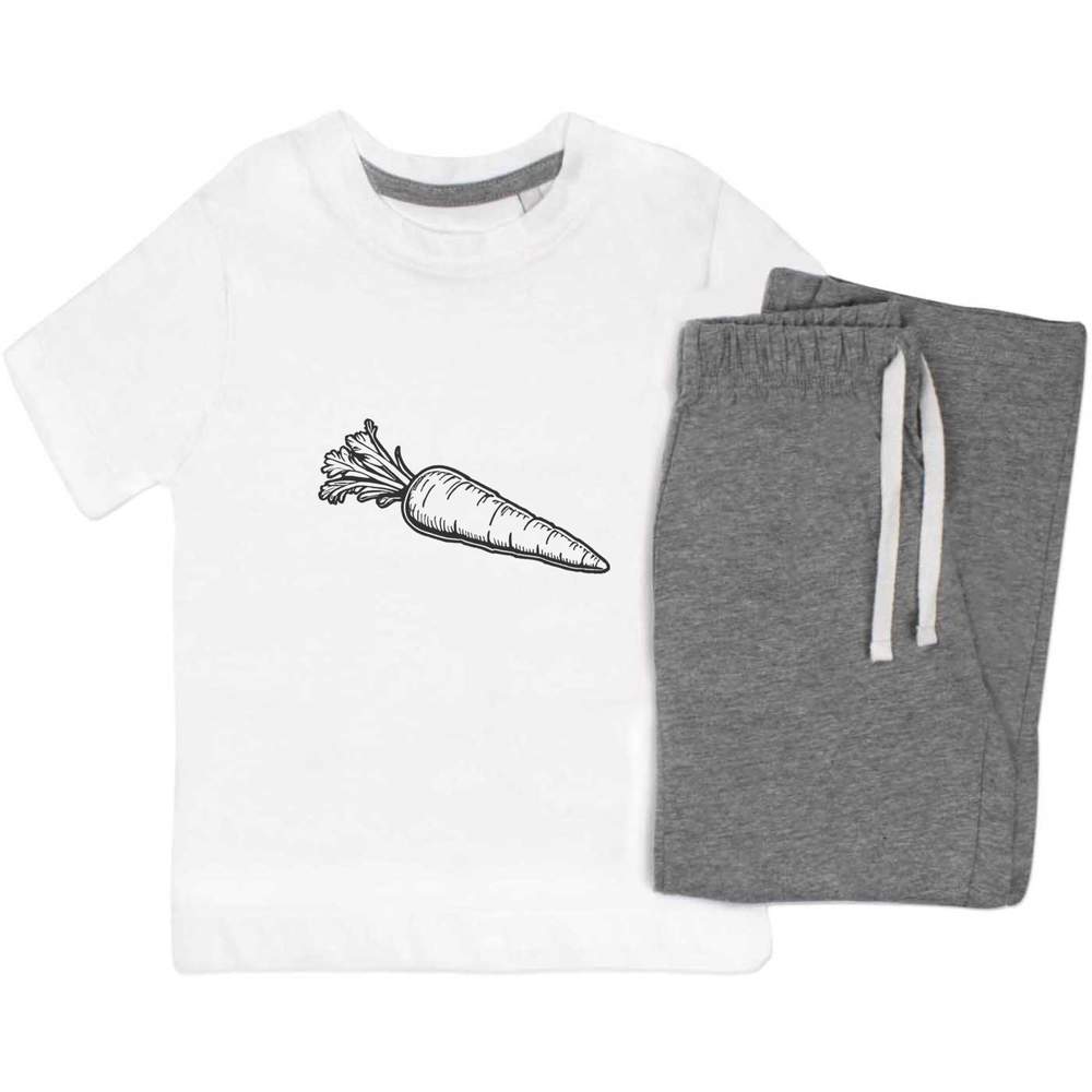 'Garden Carrot' Kids Nightwear / Pyjama Set (KP044920)