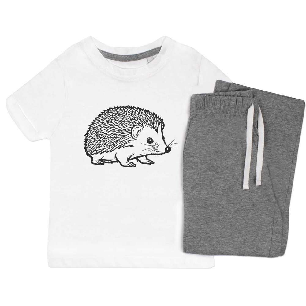 'Cute Hedgehog' Kids Nightwear / Pyjama Set (KP044921)
