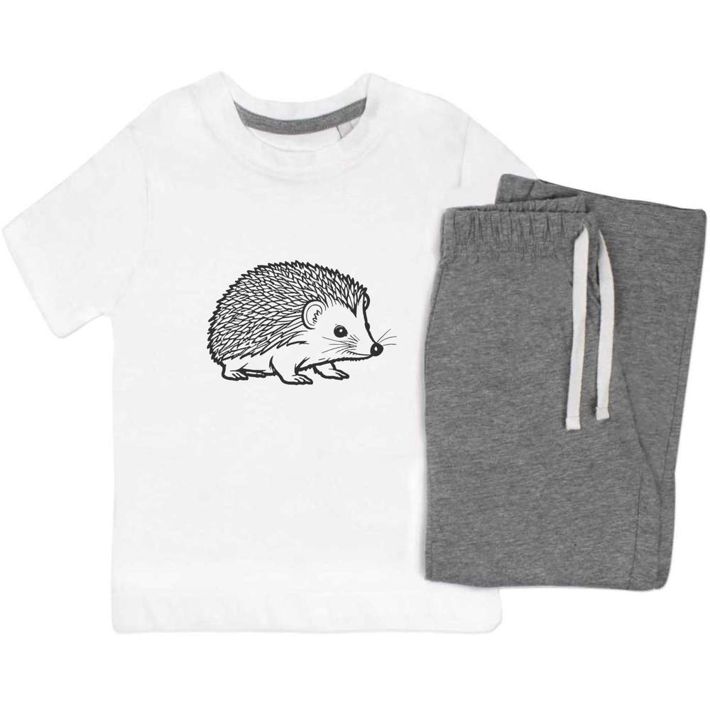 'Cute Hedgehog' Kids Nightwear / Pyjama Set (KP044921)