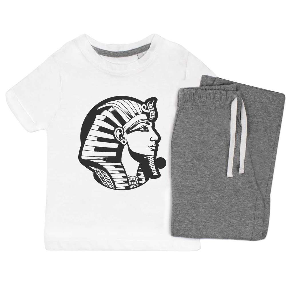 'Egyptian Pharaoh Side View' Kids Nightwear / Pyjama Set (KP047179)