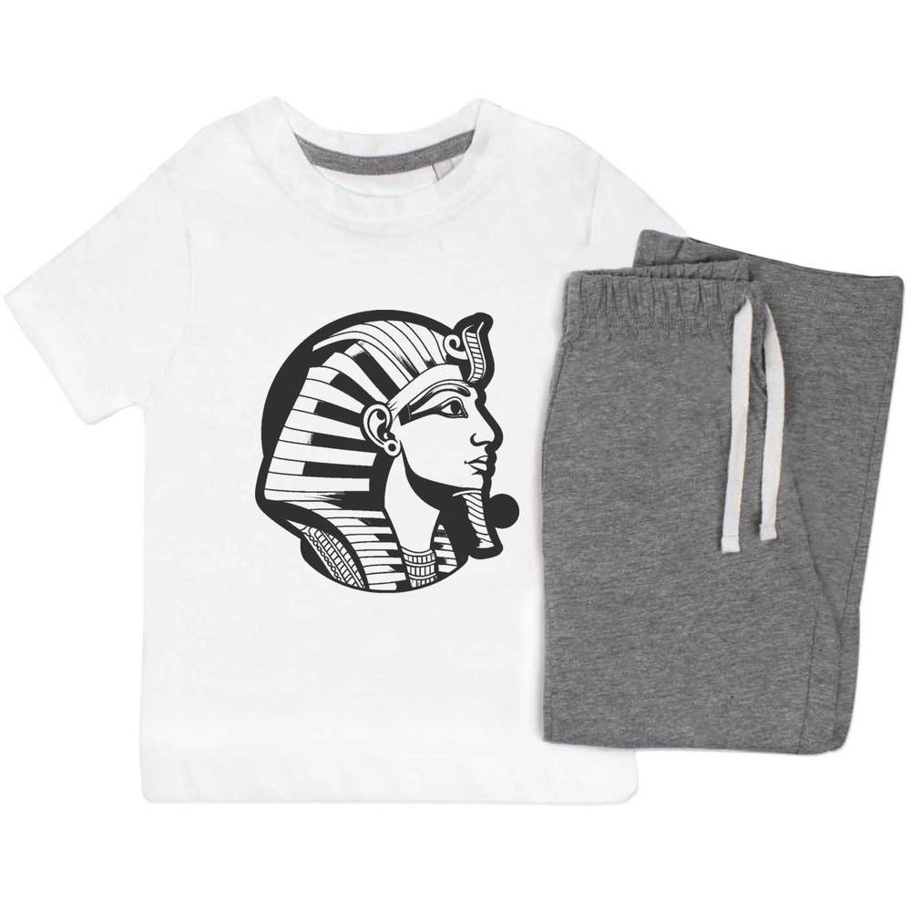 'Egyptian Pharaoh Side View' Kids Nightwear / Pyjama Set (KP047179)
