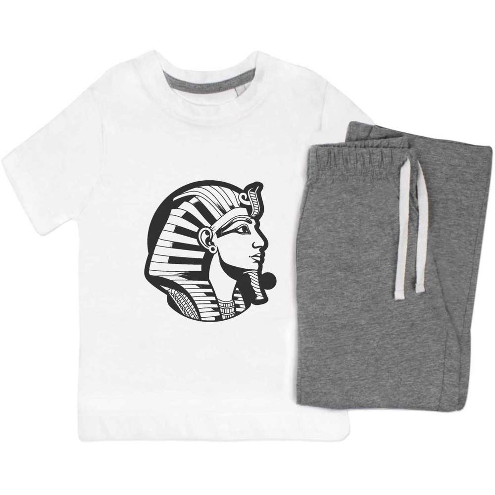 'Egyptian Pharaoh Side View' Kids Nightwear / Pyjama Set (KP047179)