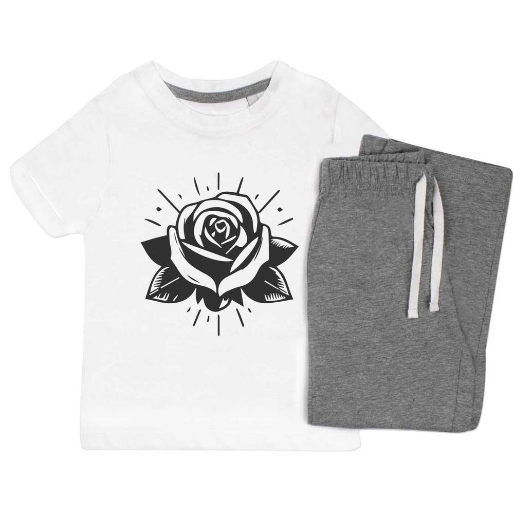 'Blooming Rose' Kids Nightwear / Pyjama Set (KP047702)