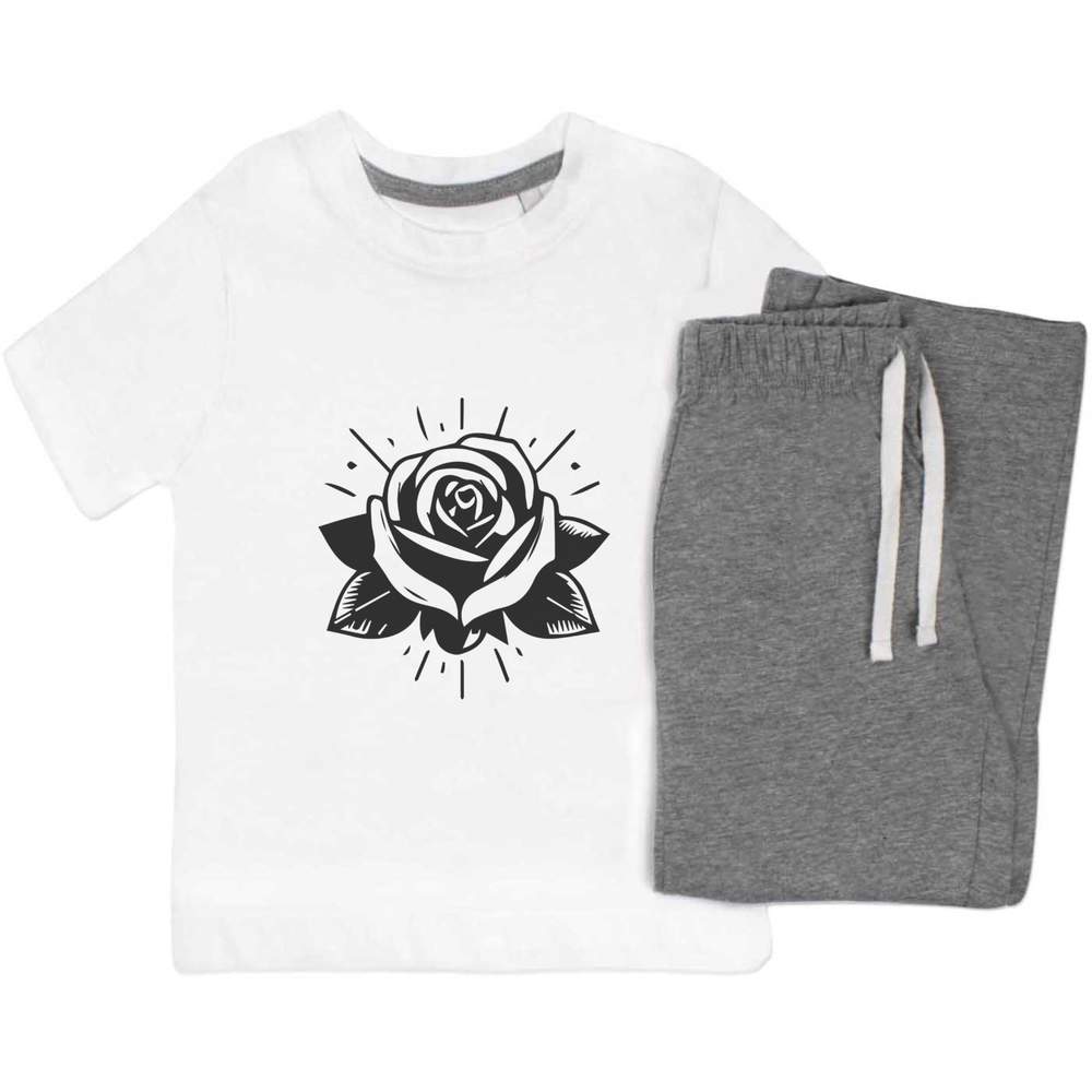 'Blooming Rose' Kids Nightwear / Pyjama Set (KP047702)