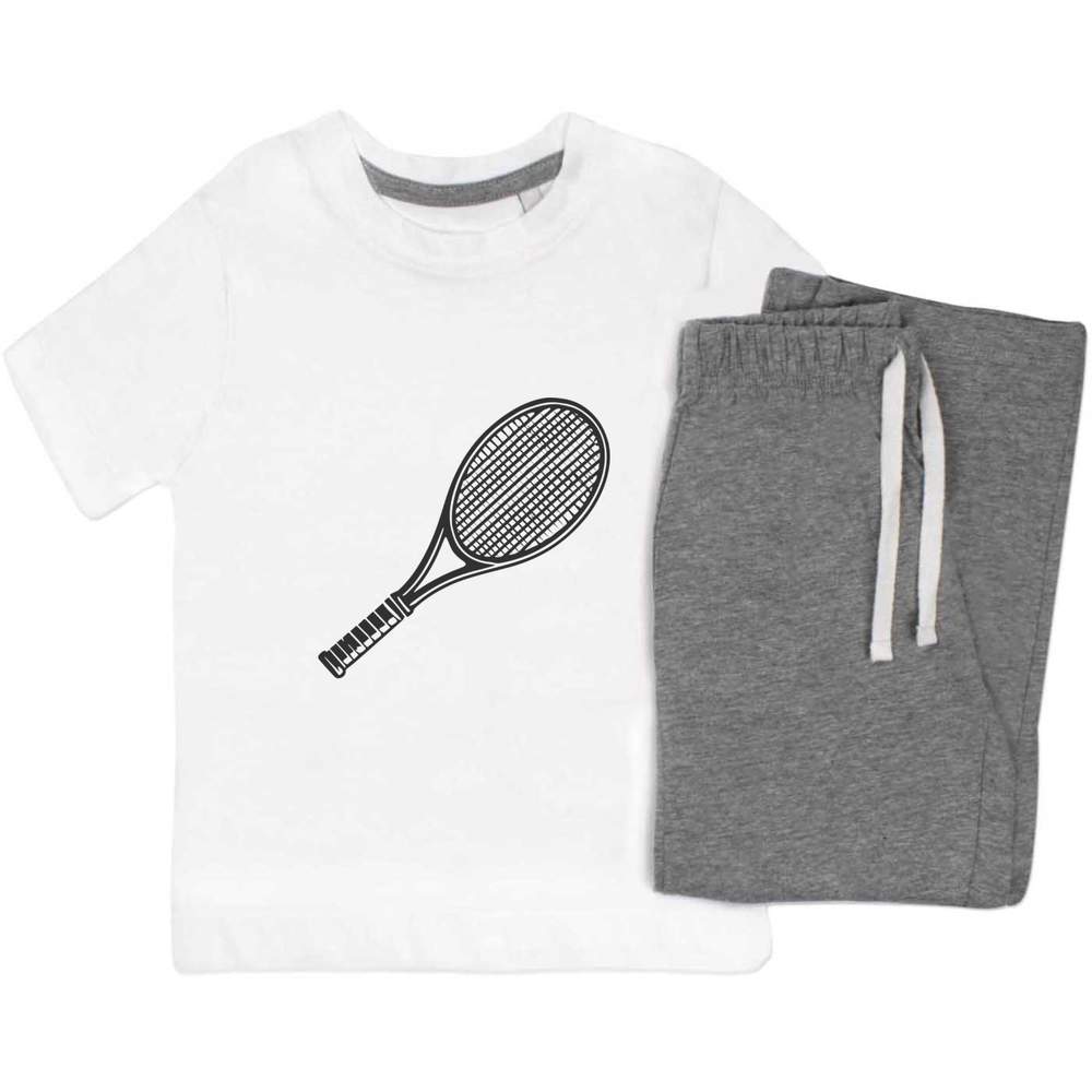 'Tennis Racket' Kids Nightwear / Pyjama Set (KP047721)