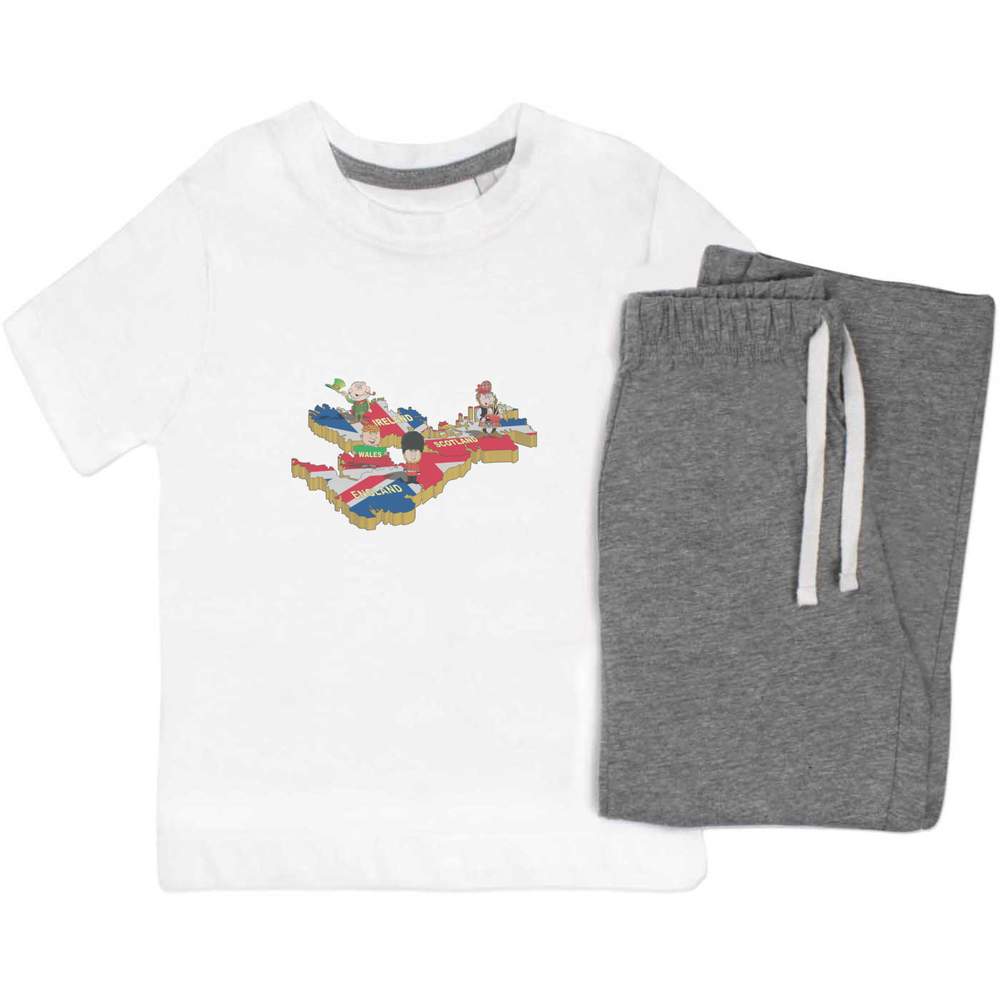 'United Kingdom' Kids Nightwear / Pyjama Set (KP049967)