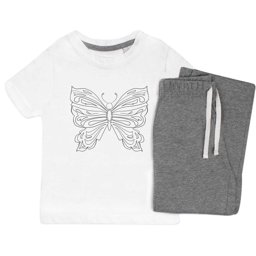'Butterfly' Kids Nightwear / Pyjama Set (KP052029)