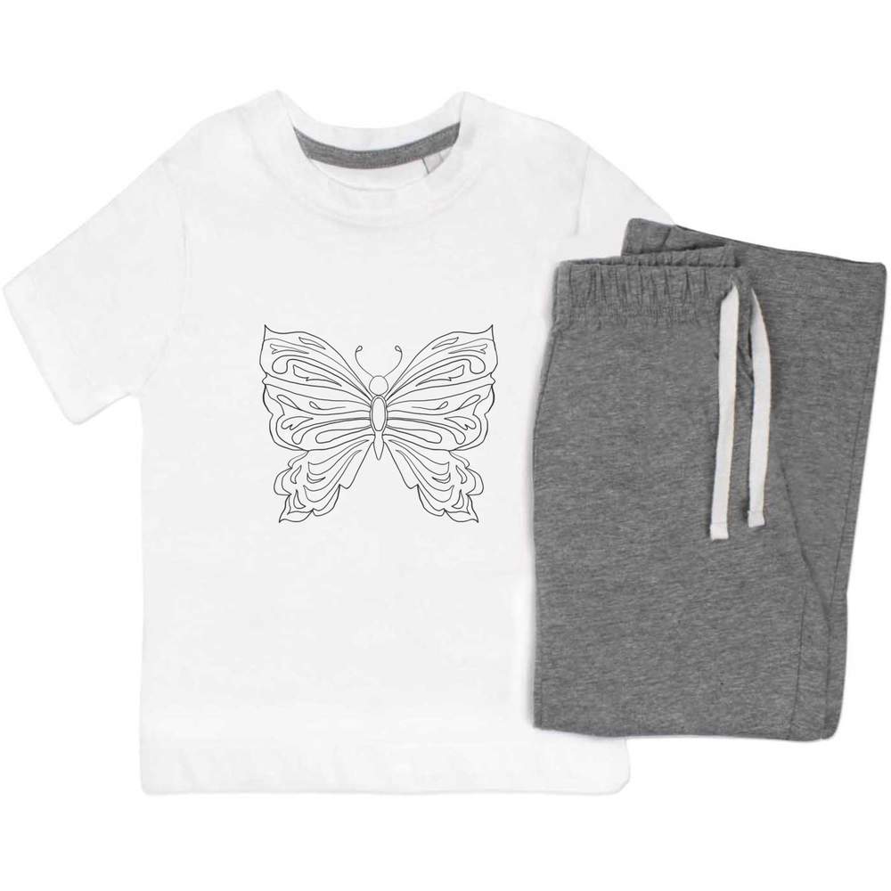 'Butterfly' Kids Nightwear / Pyjama Set (KP052029)