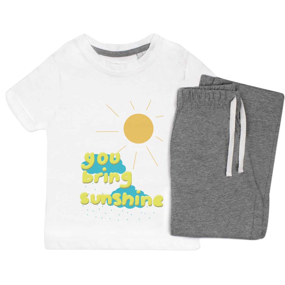 'You Bring Sunshine ' Kids Nightwear / Pyjama Set (KP052367)