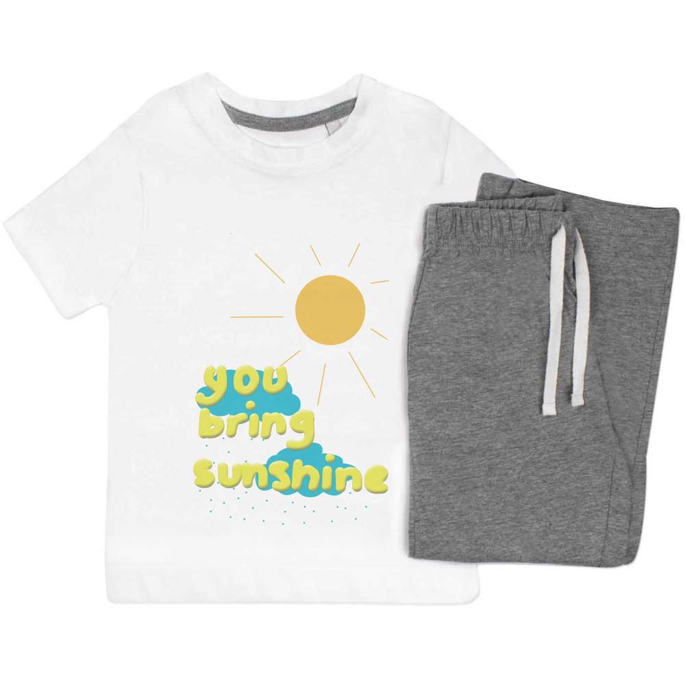'You Bring Sunshine ' Kids Nightwear / Pyjama Set (KP052367)