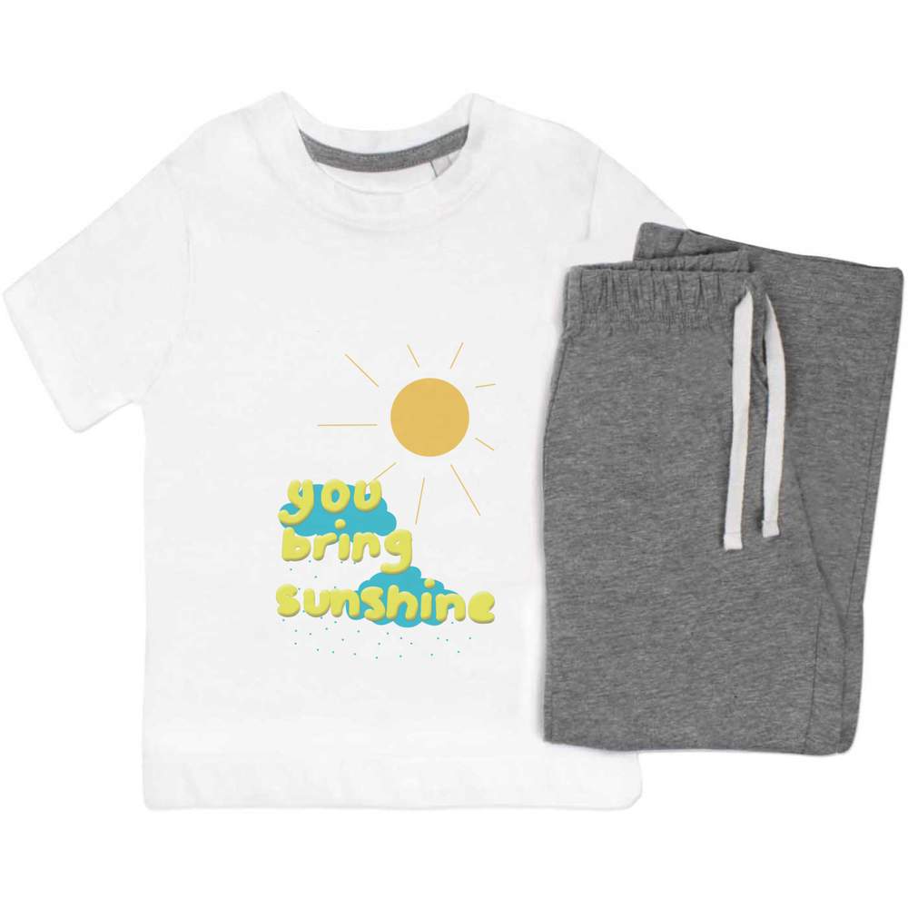 'You Bring Sunshine ' Kids Nightwear / Pyjama Set (KP052367)