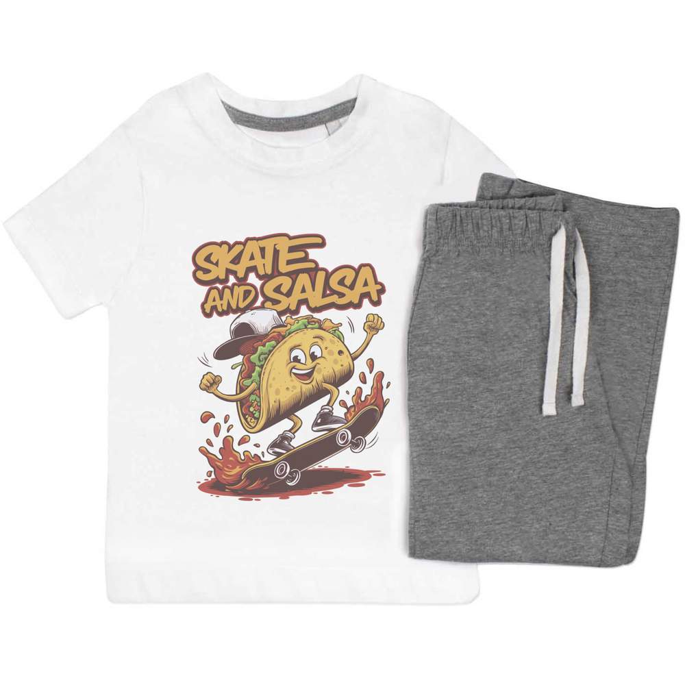 'Skate And Salsa' Kids Nightwear / Pyjama Set (KP052502)