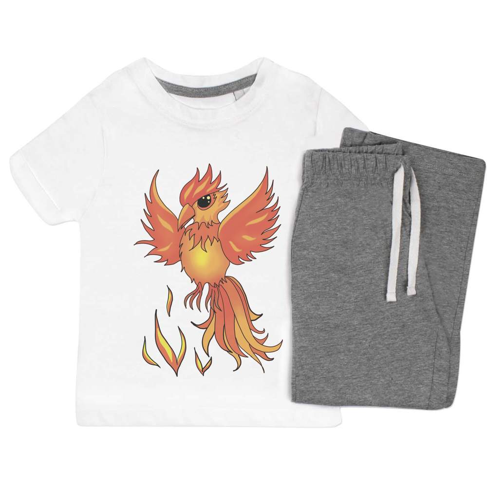 'Mythical Phoenix' Kids Nightwear / Pyjama Set (KP053819)