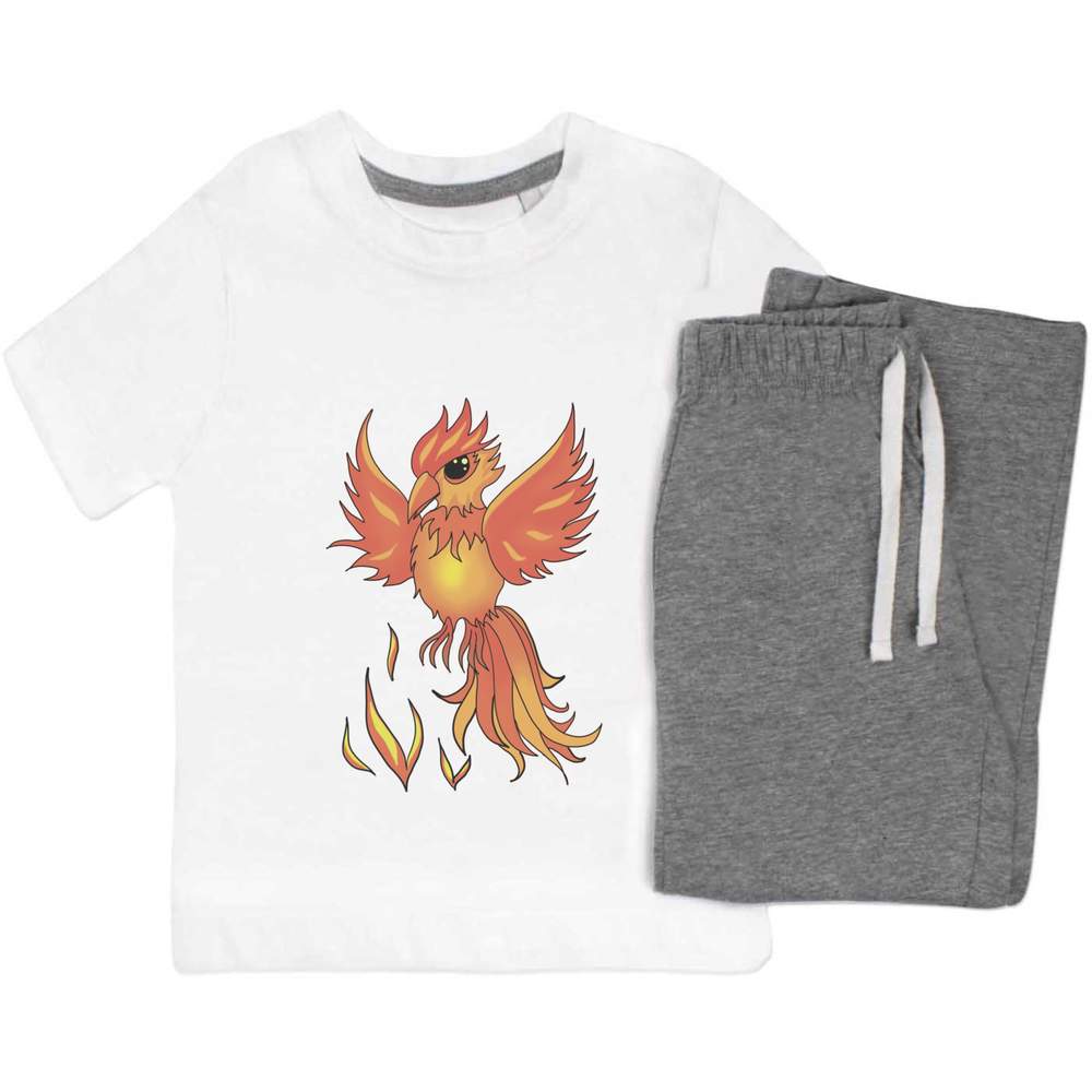'Mythical Phoenix' Kids Nightwear / Pyjama Set (KP053819)