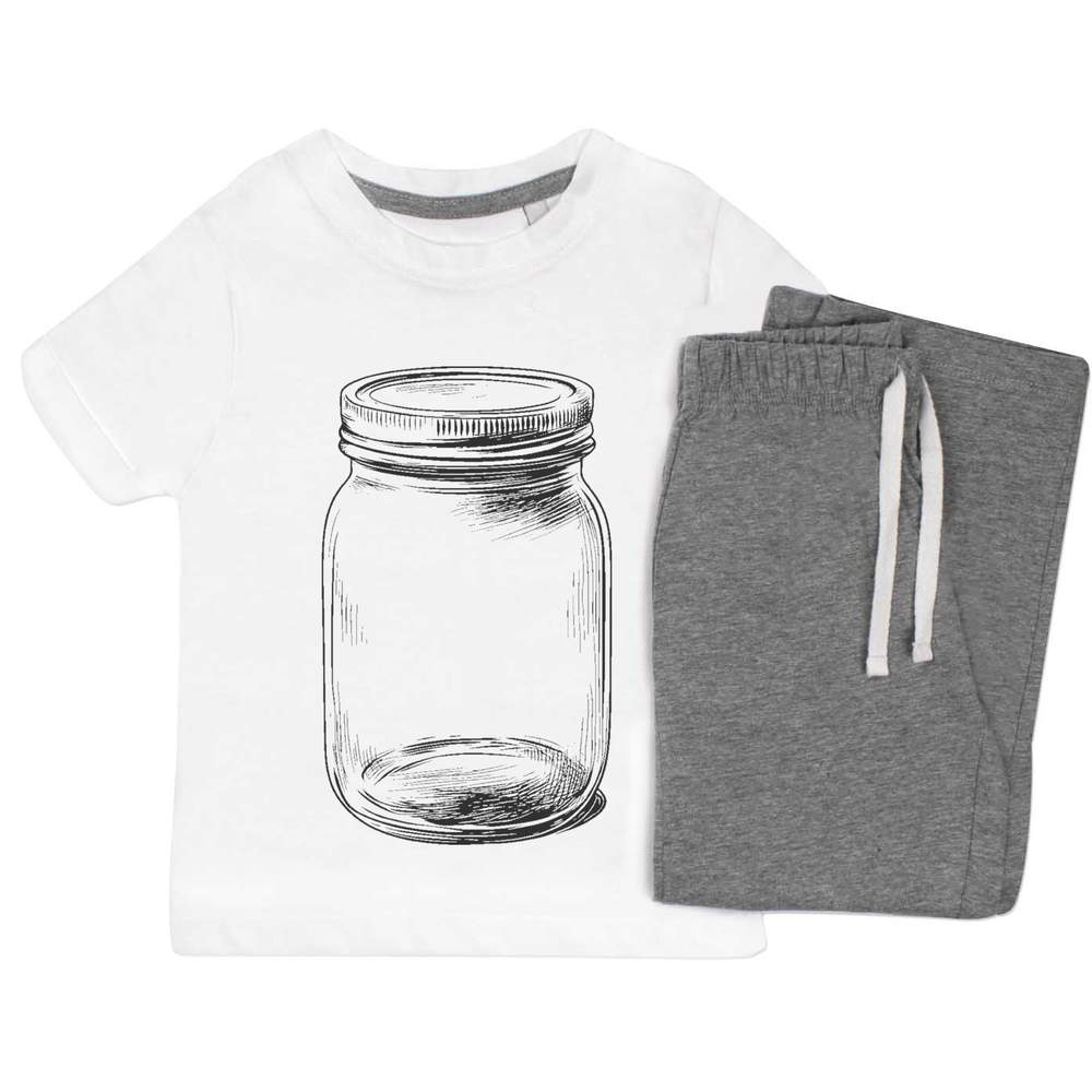 'Single Glass Jar' Kids Nightwear / Pyjama Set (KP054182)