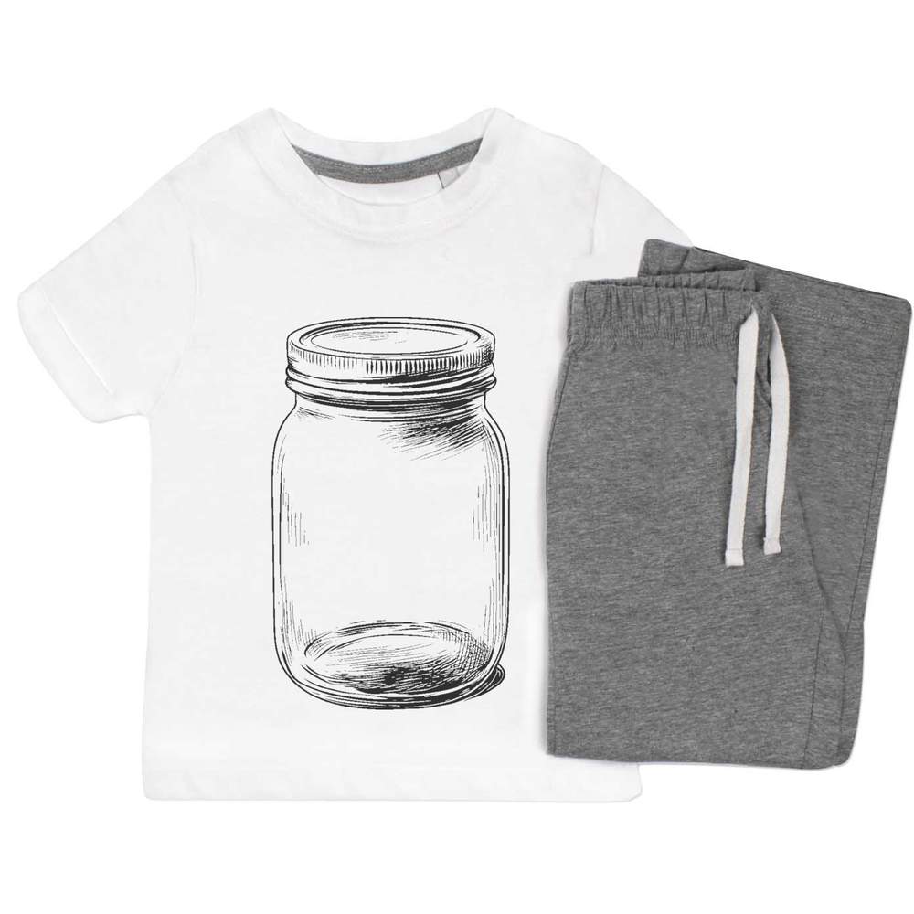 'Single Glass Jar' Kids Nightwear / Pyjama Set (KP054182)
