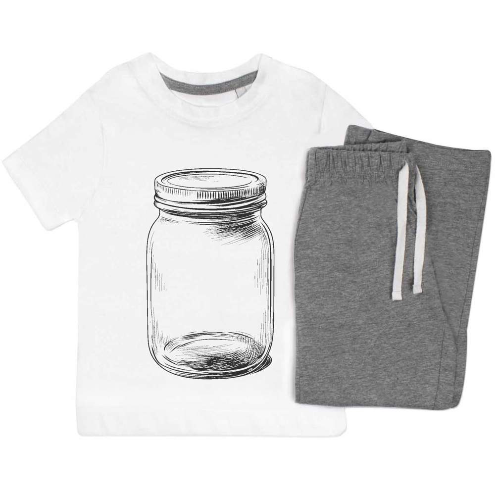 'Single Glass Jar' Kids Nightwear / Pyjama Set (KP054182)