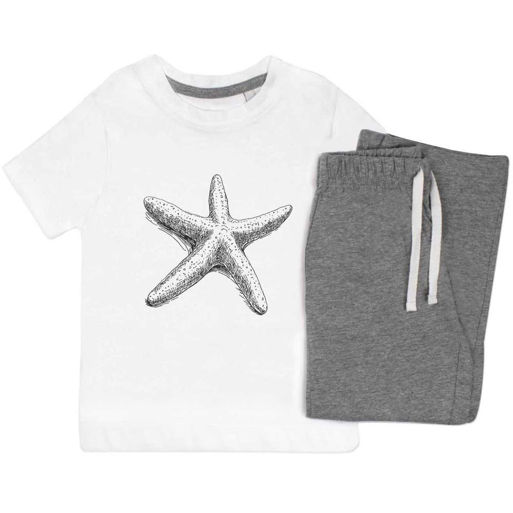 'Single Starfish' Kids Nightwear / Pyjama Set (KP054240)
