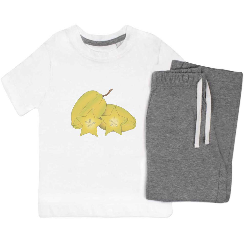 'Star Fruit Illustration' Kids Nightwear / Pyjama Set (KP054705)