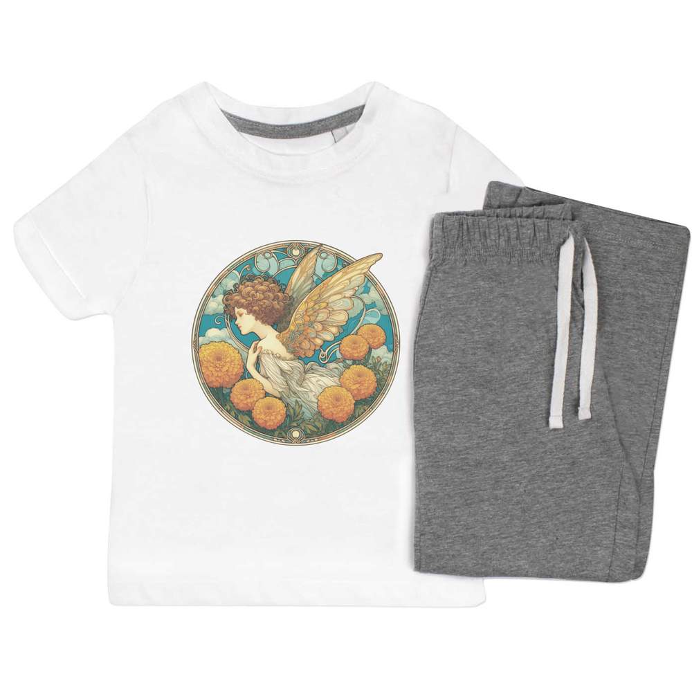 'Marigold Garden Fairy' Kids Nightwear / Pyjama Set (KP055510)