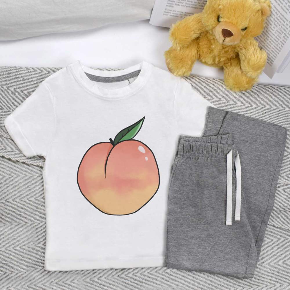 'Peach' Kids Nightwear / Pyjama Set (KP026663)