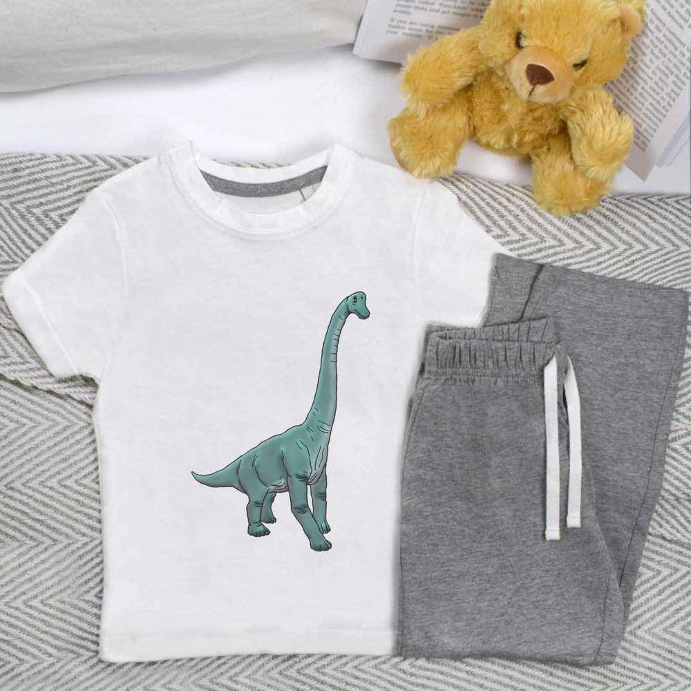 'Brachiosaurus' Kids Nightwear / Pyjama Set (KP028655)