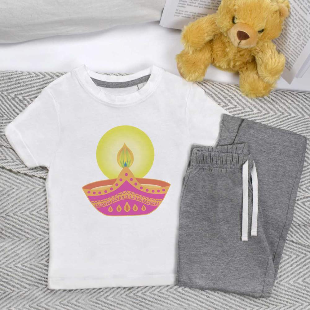 'Celebration Candle' Kids Nightwear / Pyjama Set (KP042791)