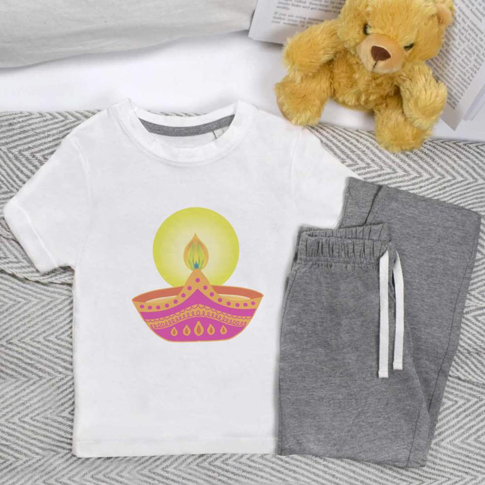 'Celebration Candle' Kids Nightwear / Pyjama Set (KP042791)