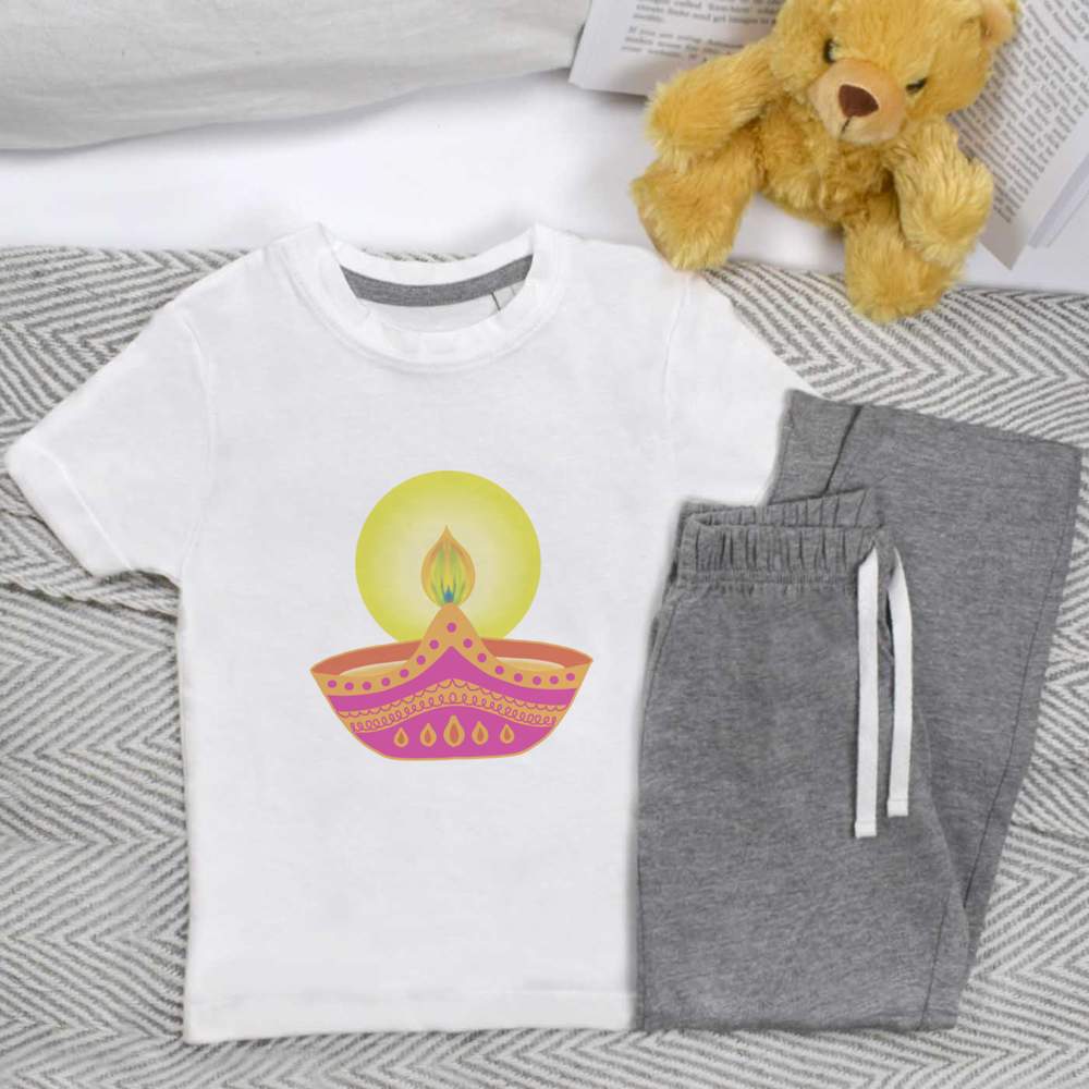 'Celebration Candle' Kids Nightwear / Pyjama Set (KP042791)