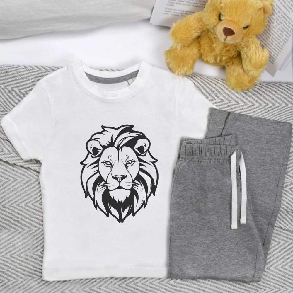 'lion' Kids Nightwear / Pyjama Set (KP042900)