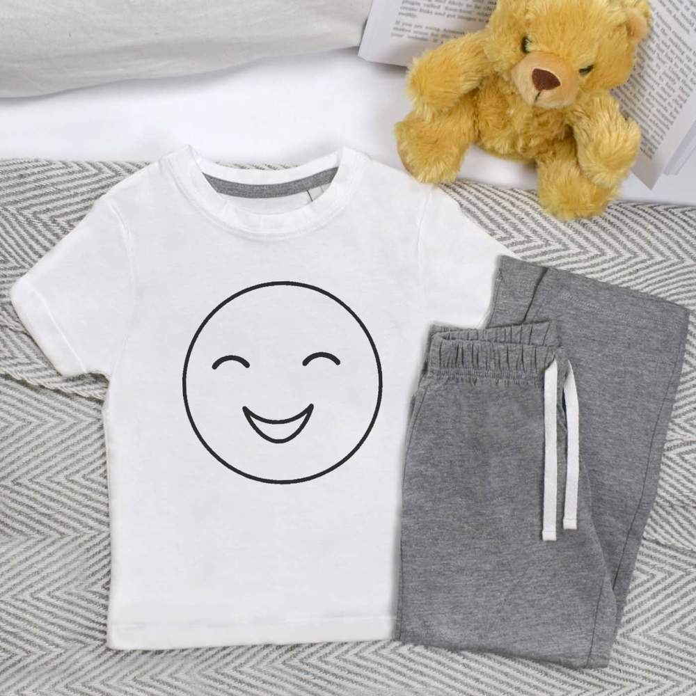 'smiling face' Kids Nightwear / Pyjama Set (KP042902)