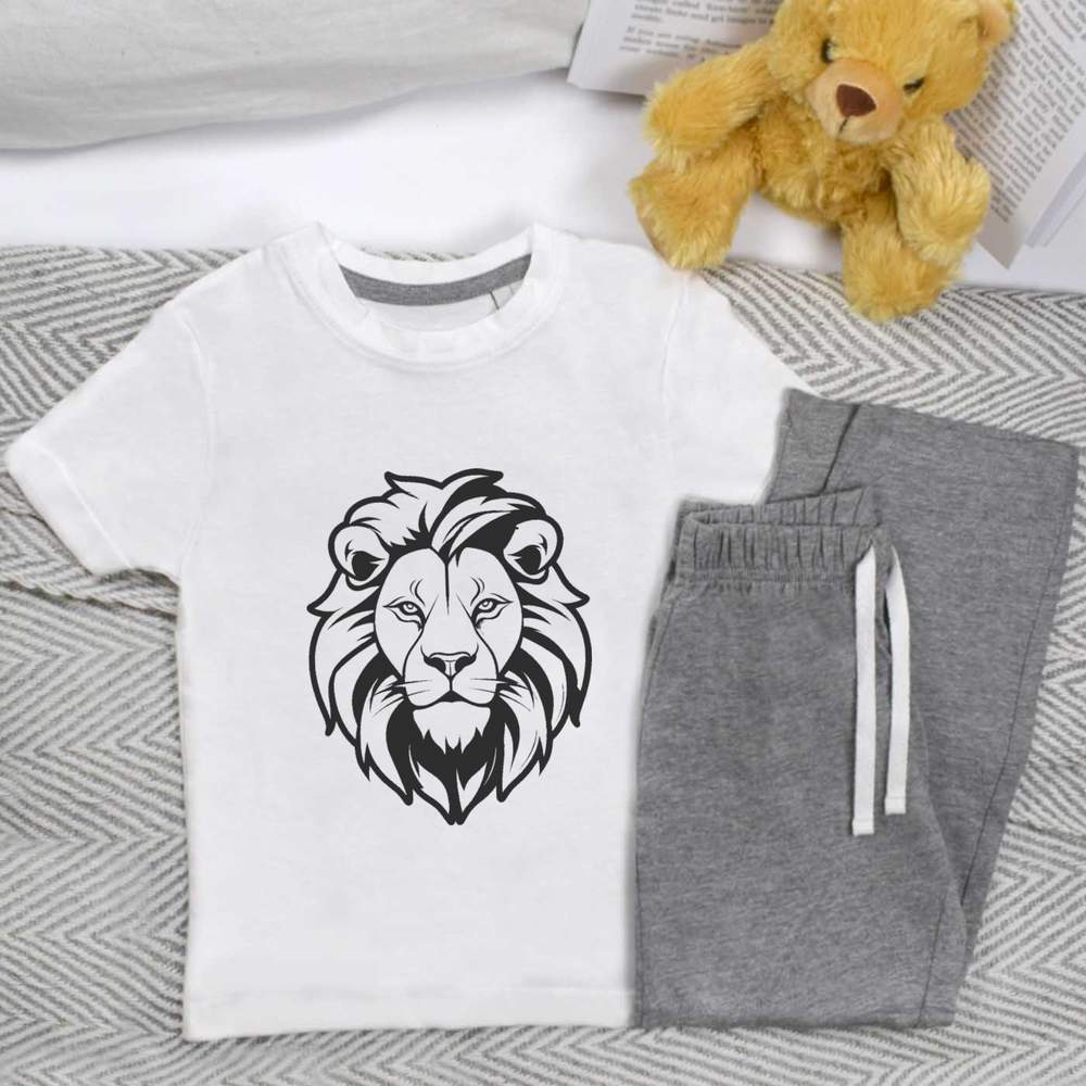 'lion' Kids Nightwear / Pyjama Set (KP042900)