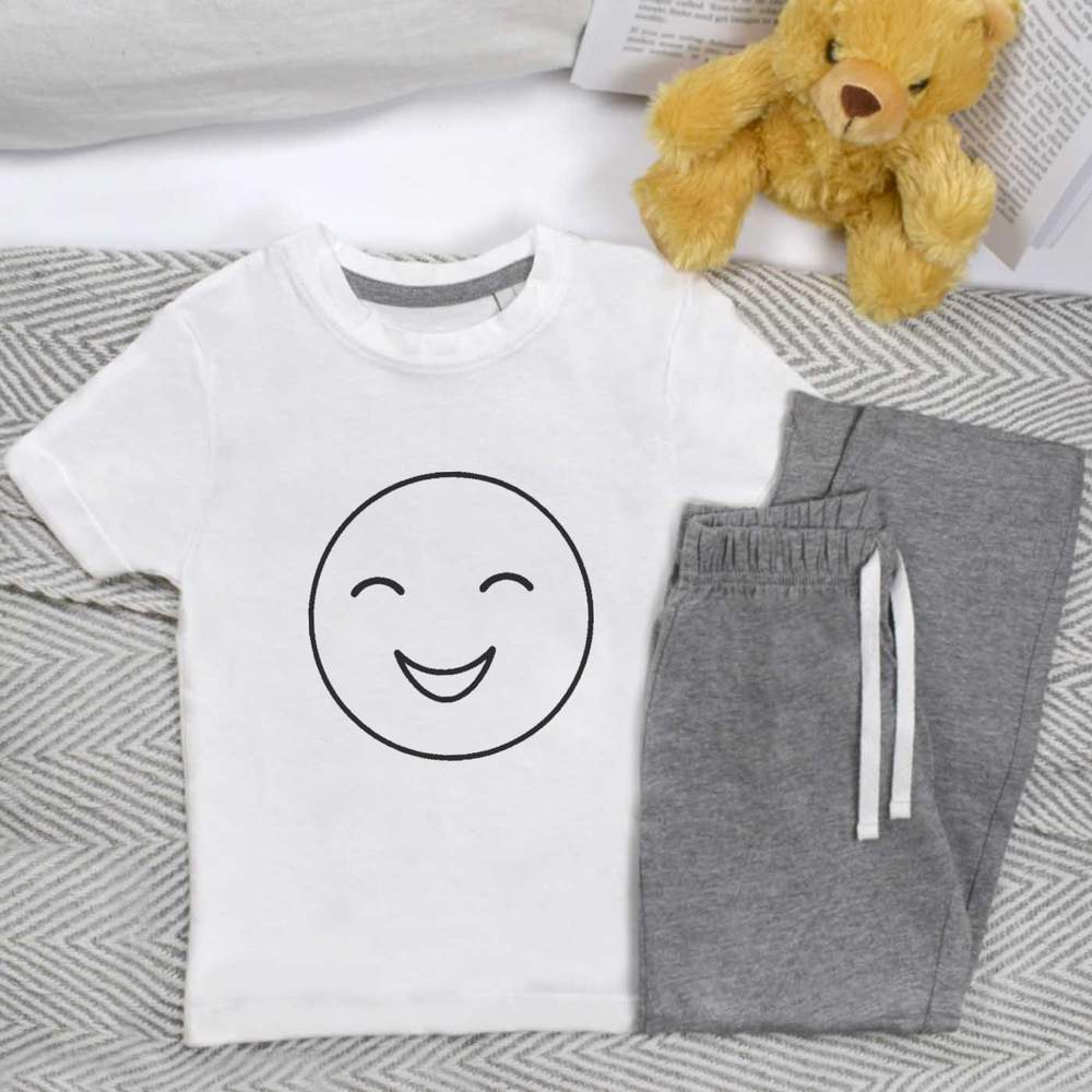 'smiling face' Kids Nightwear / Pyjama Set (KP042902)