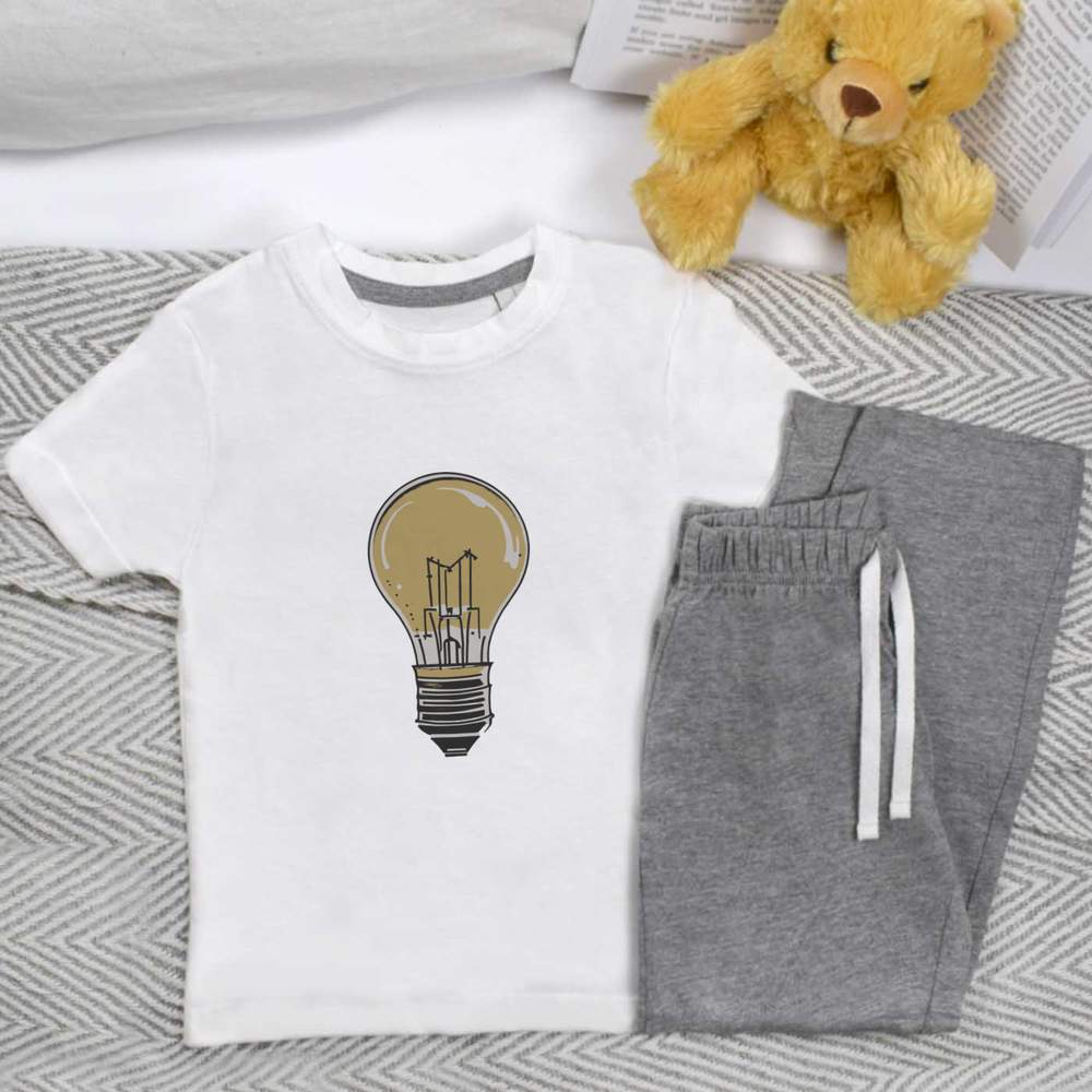 'Lightbulb' Kids Nightwear / Pyjama Set (KP043728)