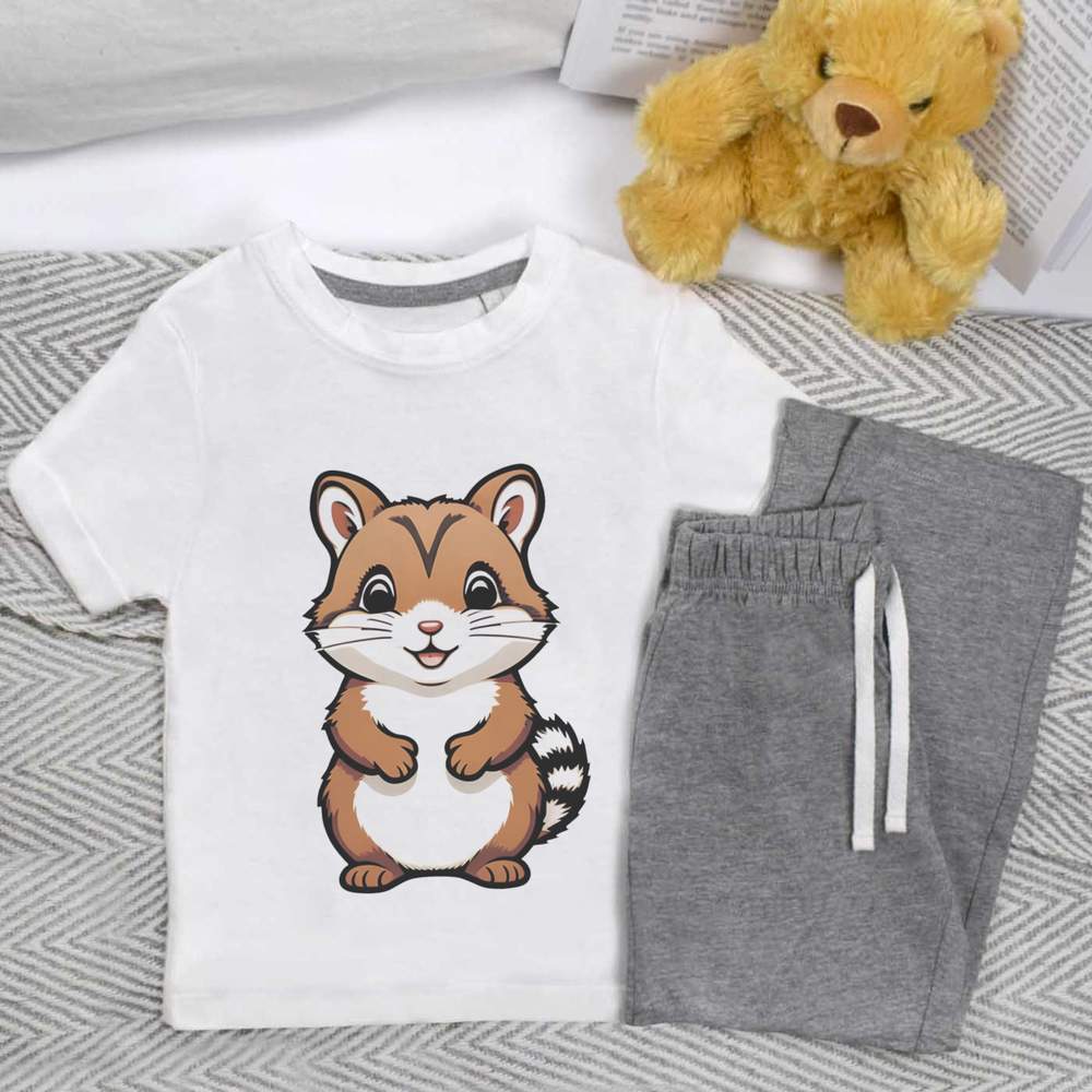 'Happy Chipmunk' Kids Nightwear / Pyjama Set (KP043871)