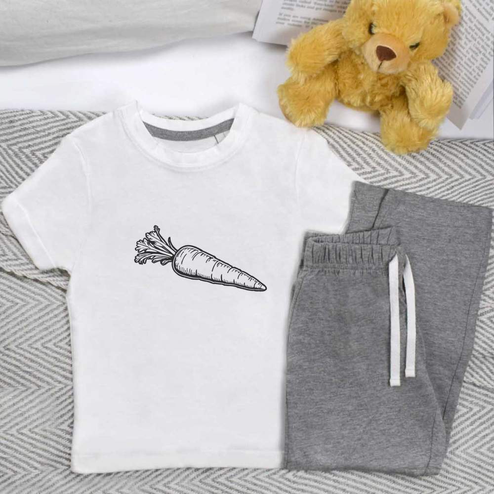 'Garden Carrot' Kids Nightwear / Pyjama Set (KP044920)