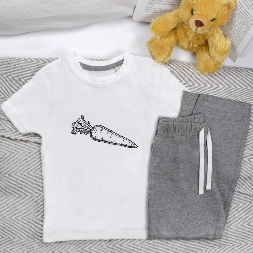 'Garden Carrot' Kids Nightwear / Pyjama Set (KP044920)
