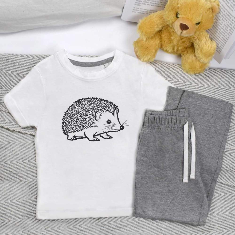 'Cute Hedgehog' Kids Nightwear / Pyjama Set (KP044921)